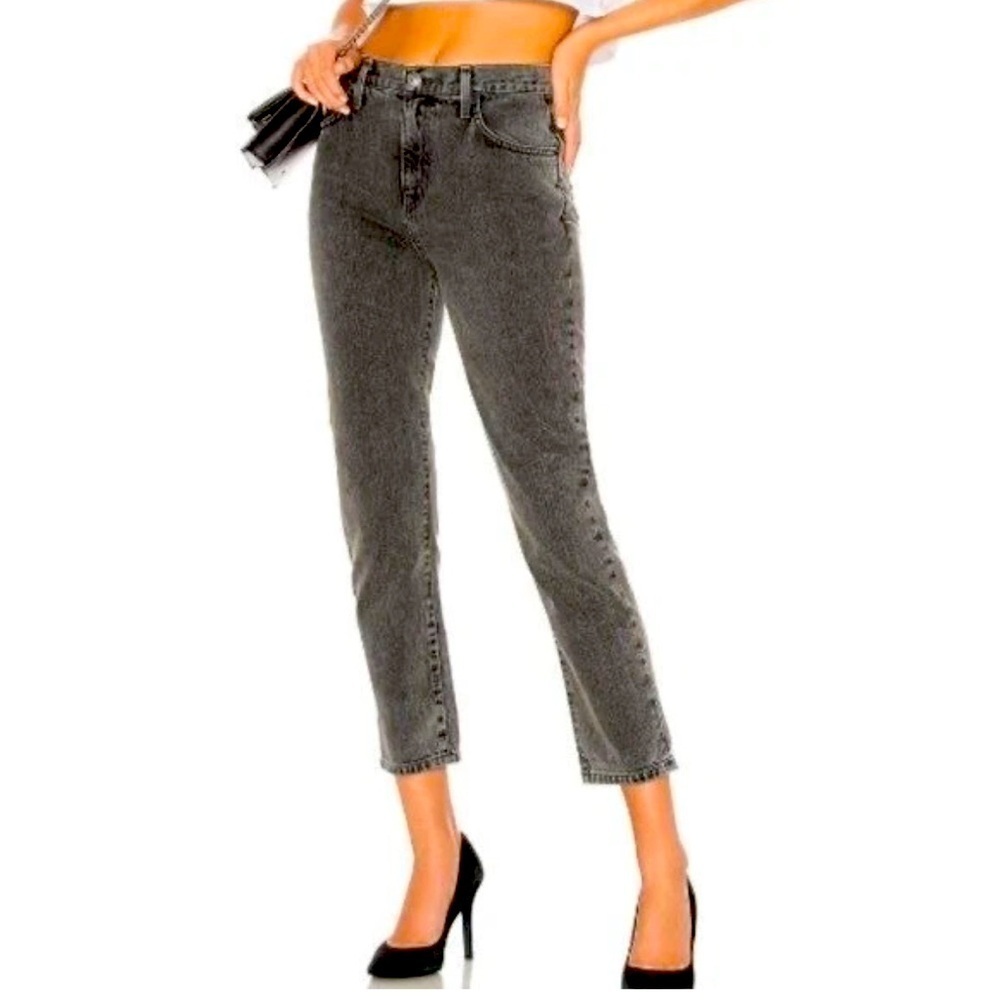 Current/Elliott Grey The Vintage Cropped Slim in Faulkner Size 25